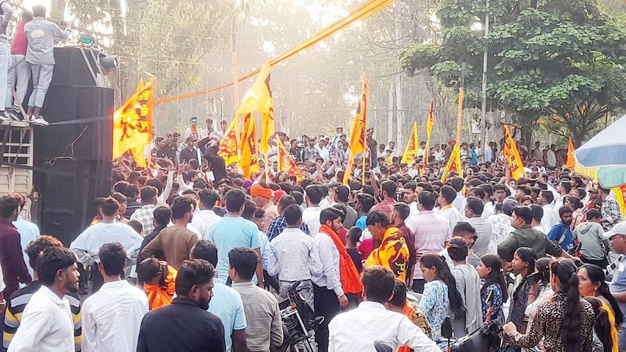 चैत्र नवरात्र की सप्तमी पर श्रीराम सेना ने निकाली शोभायात्रा चैत्र नवरात्र की सप्तमी पर श्रीराम सेना ने निकाली शोभायात्रा
