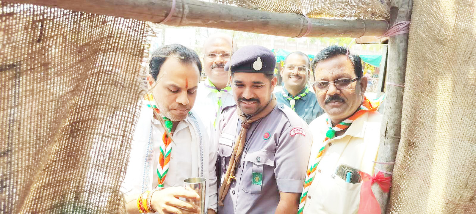 सांसद प्रतिनिधि भागवत शरण ने किया स्काउट गाइड के प्याऊ का उद्घाटन