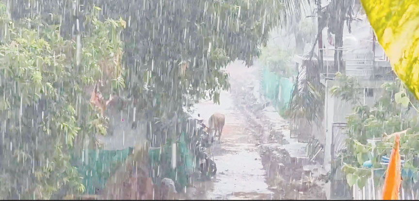 मौसम ने बदली करवट, तेज हवाओं और ओलावृष्टि से मिली गर्मी से राहत, बिजली आपूर्ति बाधित