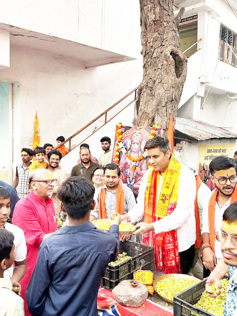 सेवा समिति ने किया जन्मोत्सव शोभायात्रा का स्वागत