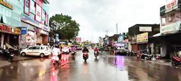 धूलभरी आंधी के साथ बूंदाबांदी