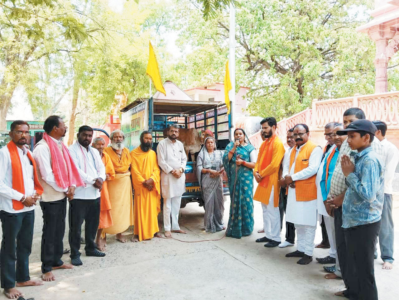 गौ ग्राम जन जागरण यात्रा प्रारंभ गौ ग्राम जन जागरण यात्रा प्रारंभ