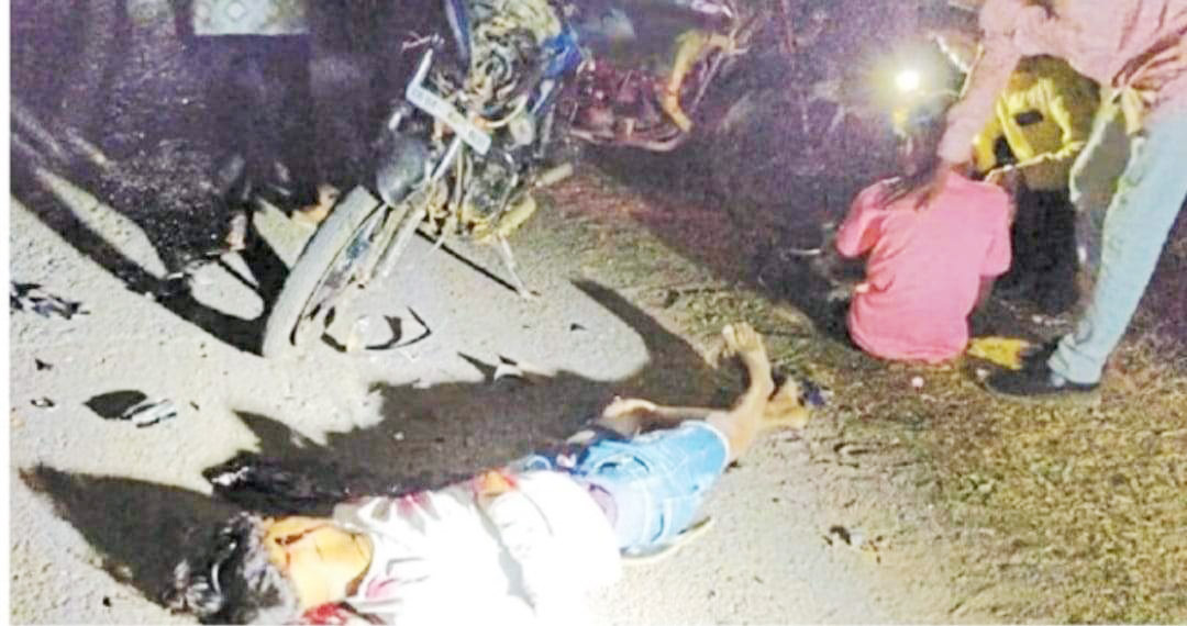 बाइकों की भिड़ंत, एक  की मौत, दूसरा गंभीर 