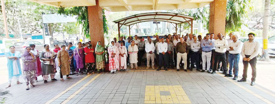 पहलगाम हमला, बीमा कर्मियों का प्रदर्शन, आनंदम सिटी में श्रद्धांजलि पहलगाम हमला, बीमा कर्मियों का प्रदर्शन, आनंदम सिटी में श्रद्धांजलि