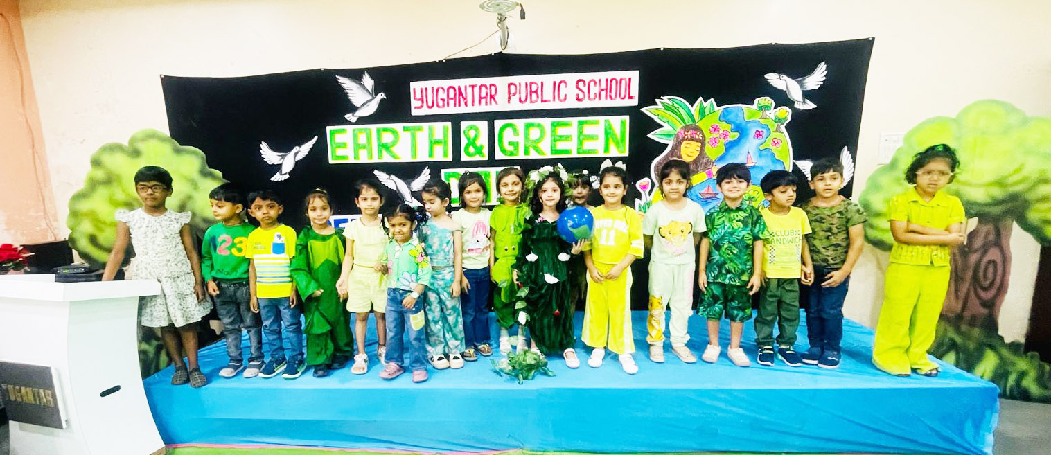 युगांतर के बच्चों ने ग्रीन और अर्थ-डे मनाया