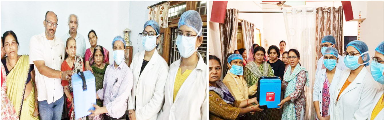 धनियाबाई और रमेश के निधन बाद परिजनों ने किया नेत्रदान