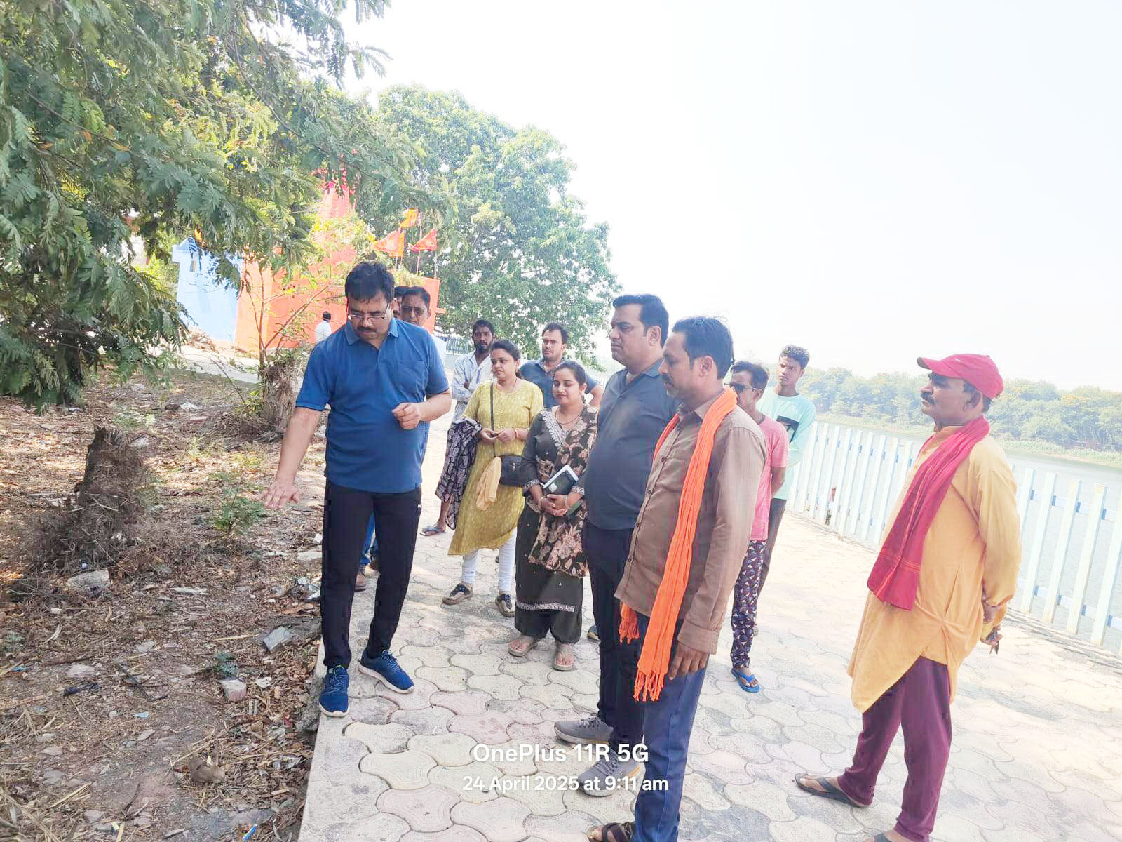 आयुक्त ने मेला स्थल सौंदर्यीकरण  कार्य का किया निरीक्षण