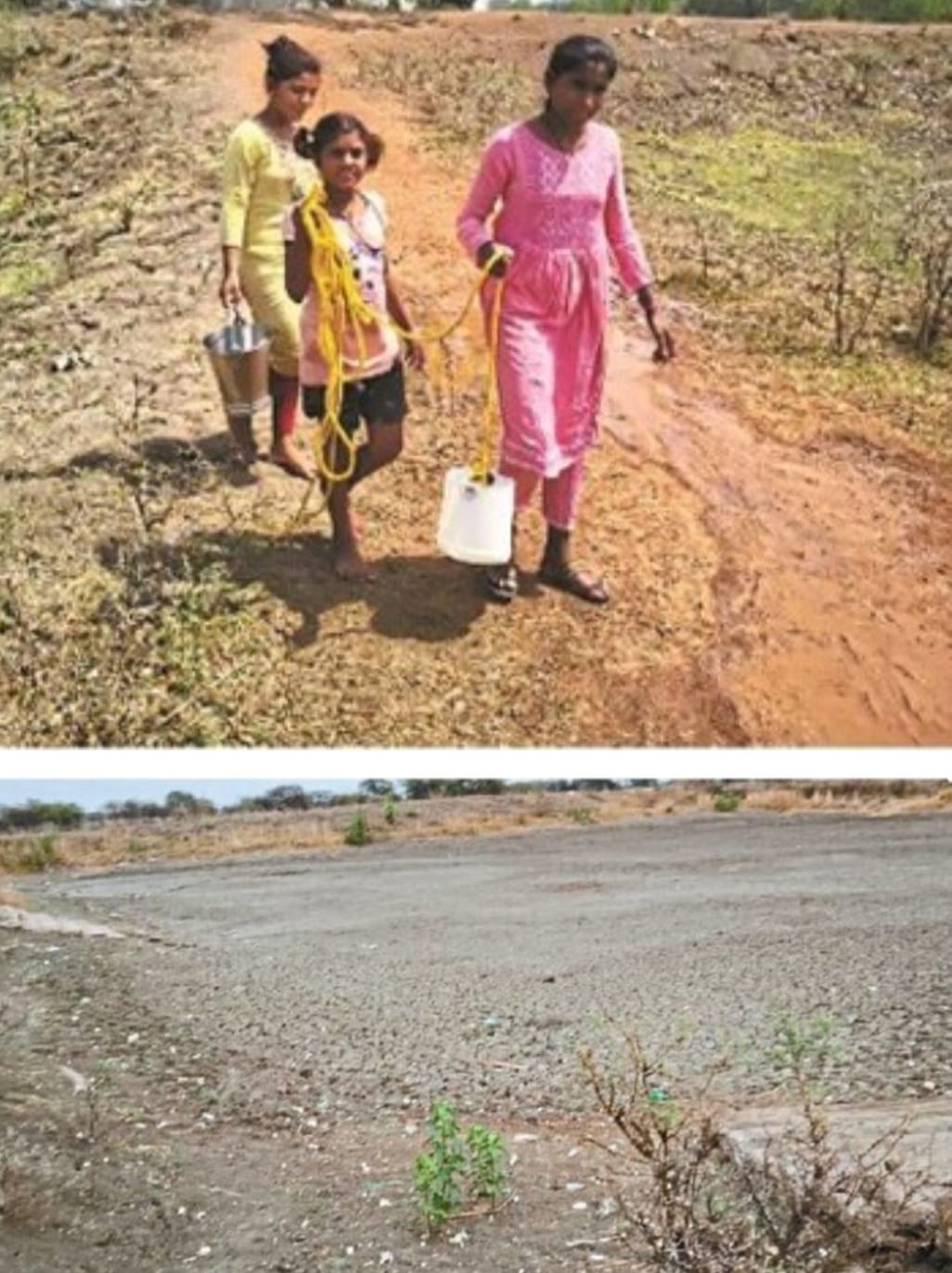 पानी लाने 6-12 किमी रोज चल रहे, पाउच के पानी से बना रहे चाय