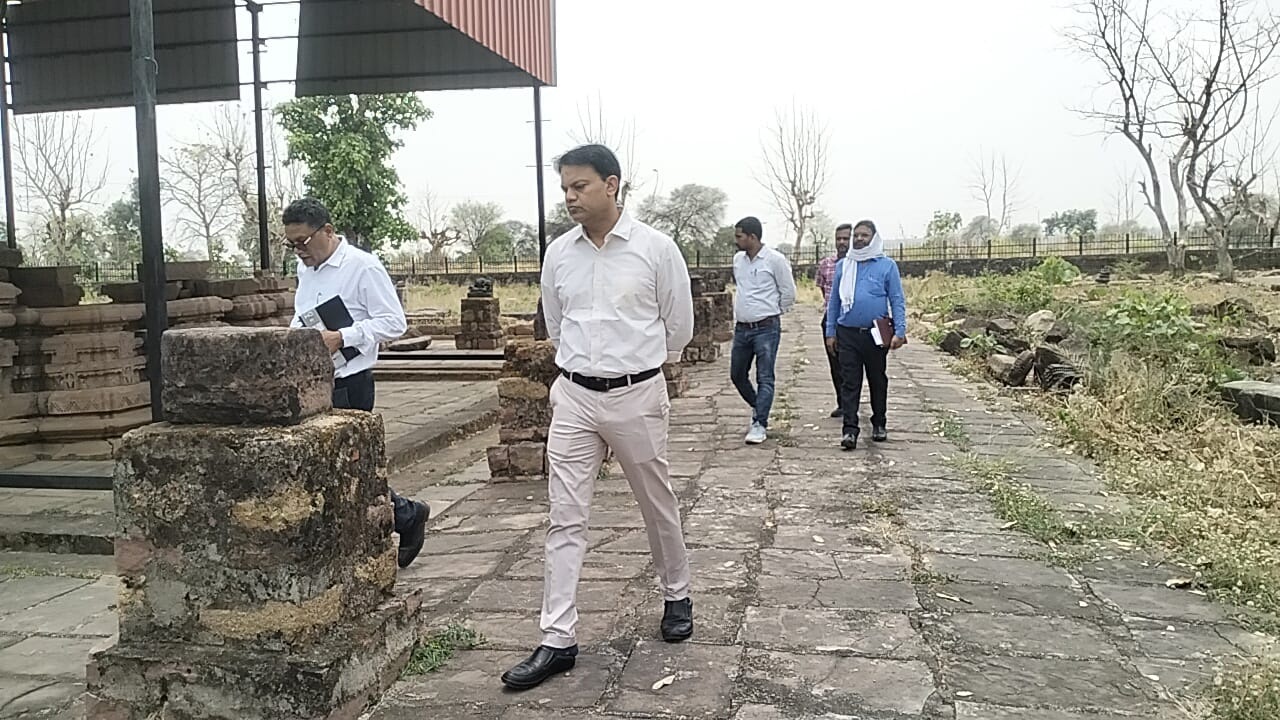 कलेक्टर ने जिले के पुरातत्व धरोहरों का किया निरीक्षण