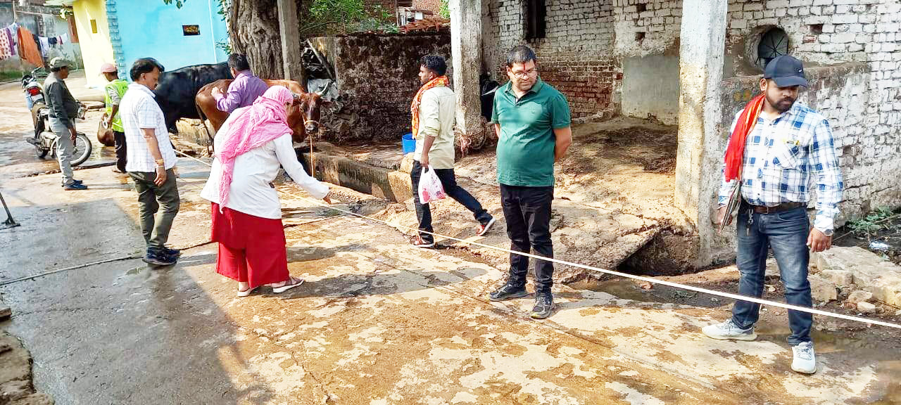 केनाल रोड निर्माण के लिए सर्वे जारी केनाल रोड निर्माण के लिए सर्वे जारी