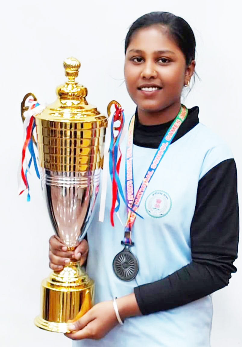 राष्ट्रीय शालेय खेल में दीक्षा  का उत्कृष्ट प्रदर्शन