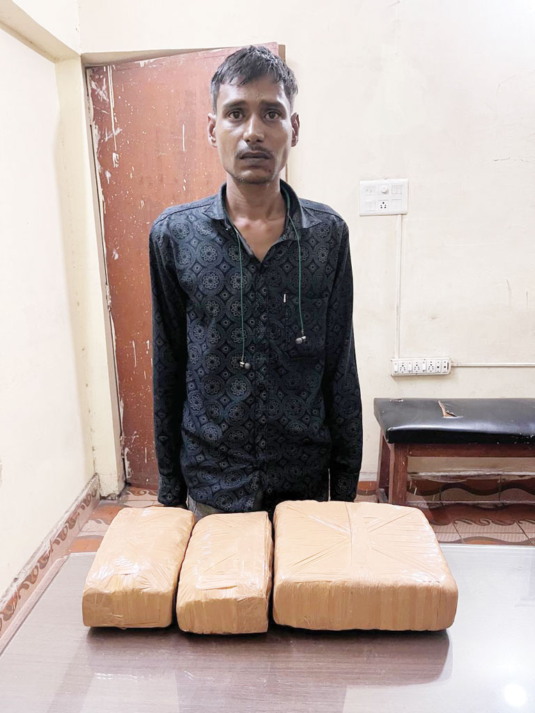 8 किलो गांजा लेकर जोधपुर जा रहा युवक गिरफ्तार