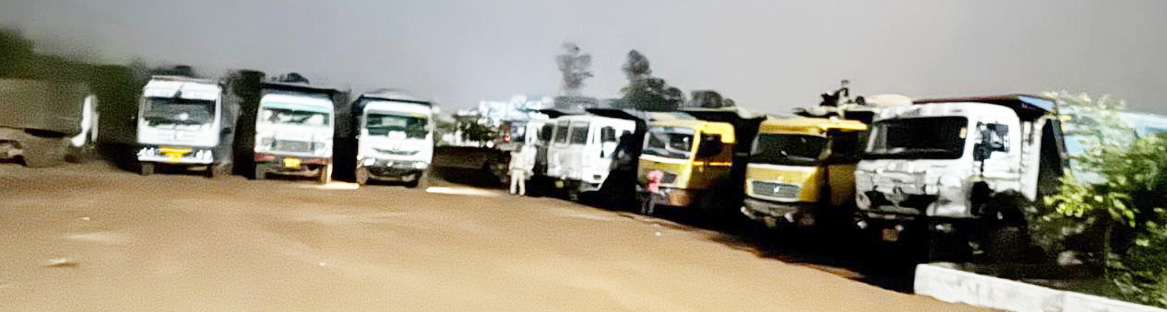 अवैध खनिज परिवहन करते 13 हाइवा जब्त