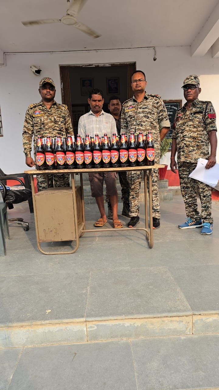 अवैध शराब  संग आरोपी गिरफ्तार