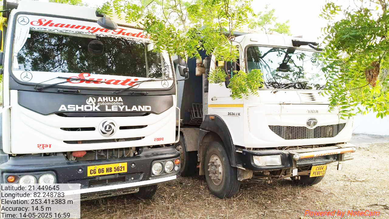 अवैध रूप से रेत परिवहन  करते 2 हाइवा जब्त