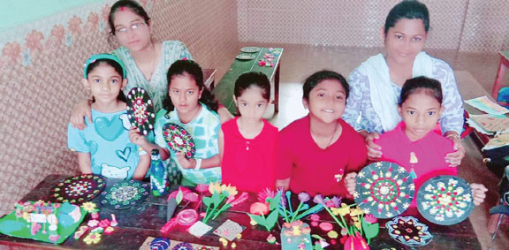 चावरा स्कूल में समर कैंप, बच्चों को मिल रहा प्रशिक्षण