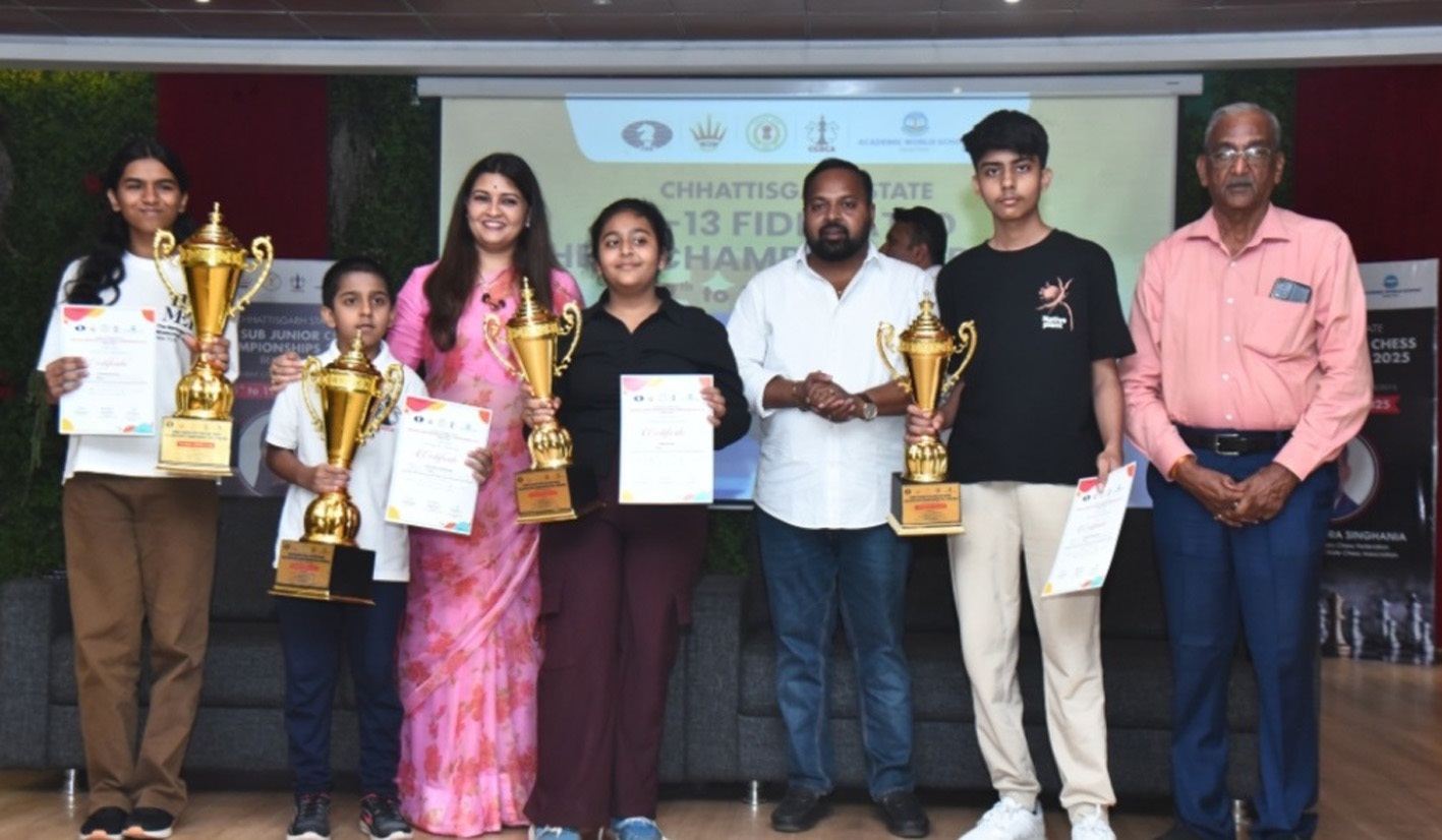  शिल्प कुमार-प्रतिष्ठा बनी अंडर-13 राज्य शतरंज चैंपियन