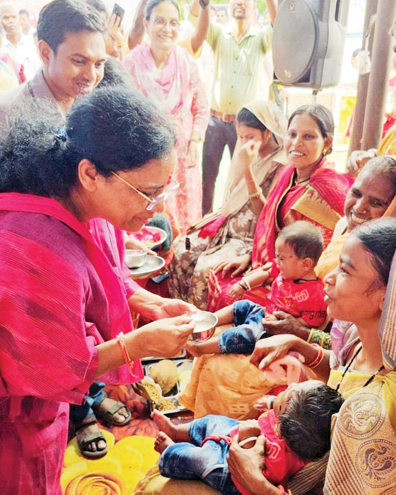 माकड़ी में समाधान शिविर, विधायक लता उसेंडी ने किए विकास कार्यों का भूमिपूजन