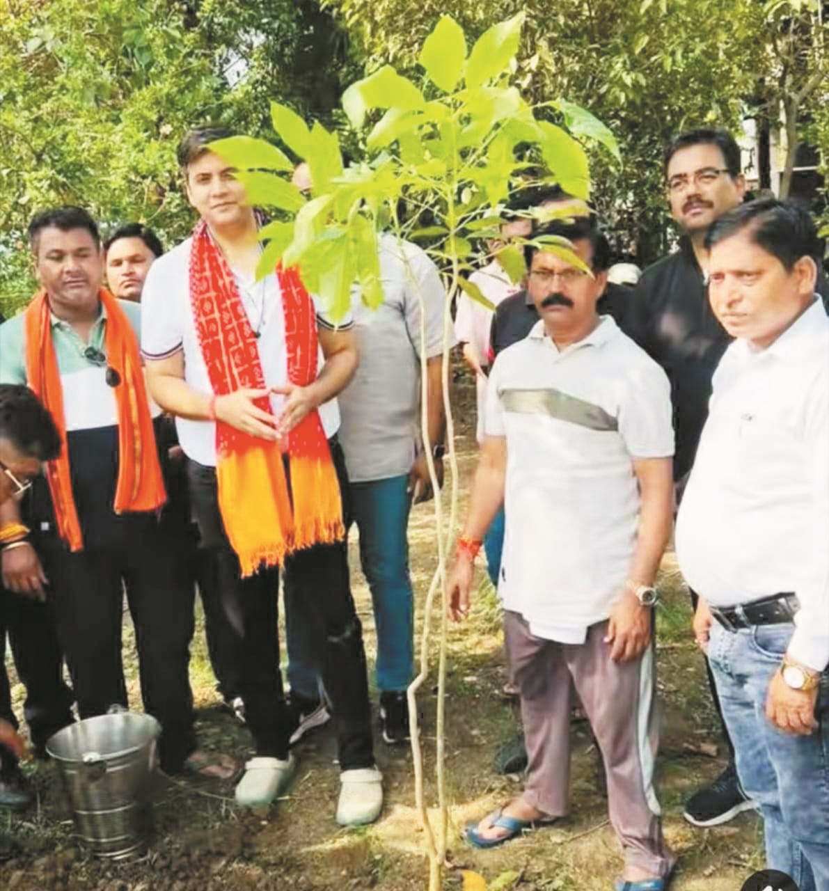 पर्यावरण दिवस पर पूर्व सांसद ने किया पौधरोपण