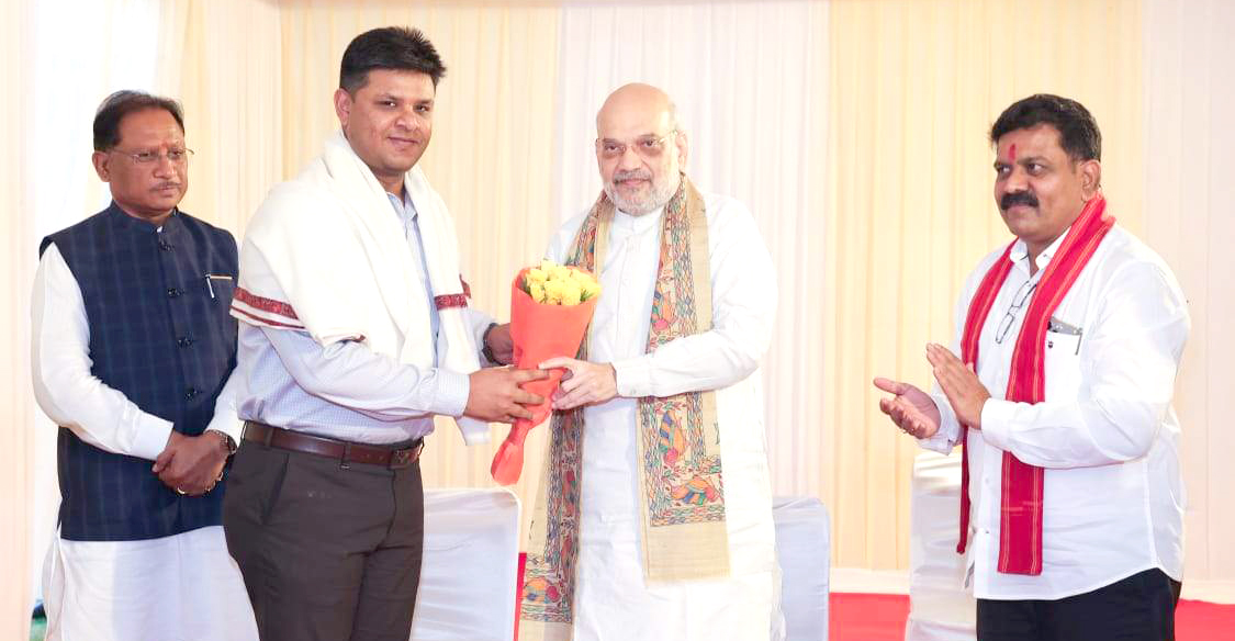 अमित शाह ने बस्तर रेंज के सभी एसपी को किया सम्मानित