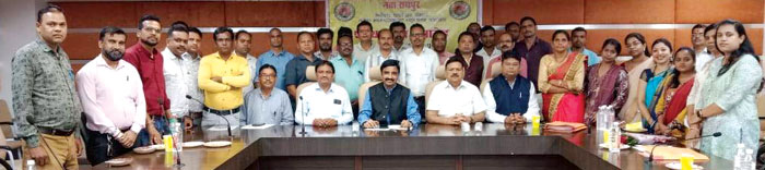 फेडरेशन की नवा रायपुर पृथक जिला ईकाई  ने ली शपथ