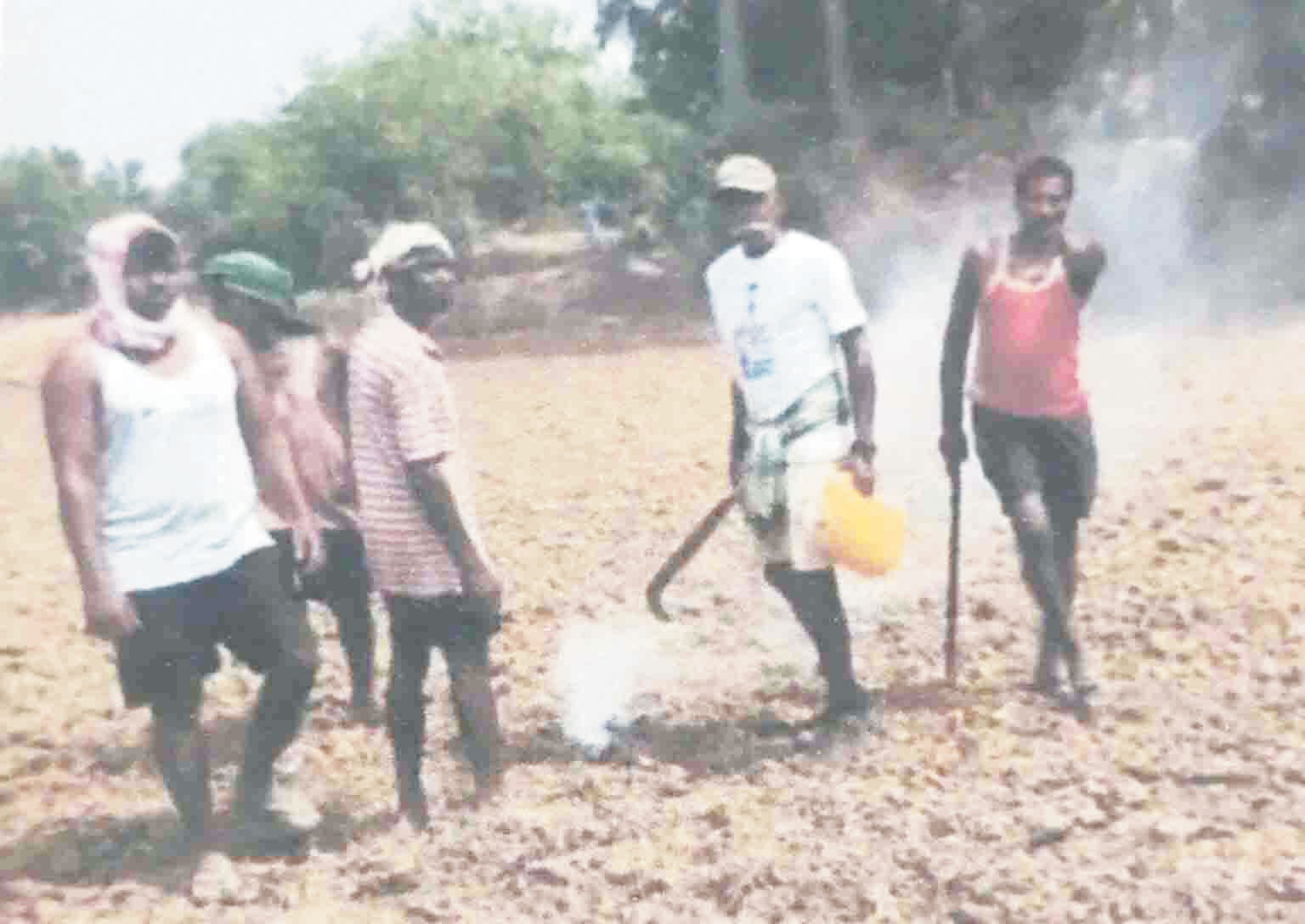 बुआई कर रहे किसान परिवार पर गांव के दर्जन भर दबंगों का हमला