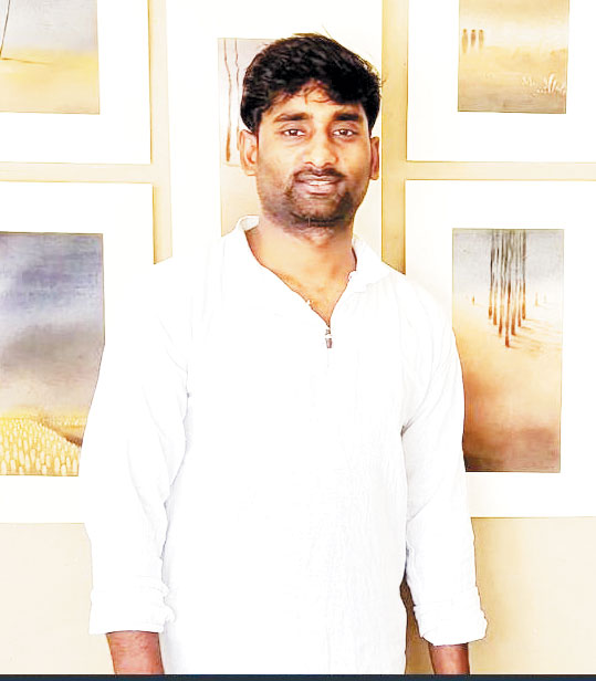 चित्रकला स्पर्धा में संगीत विवि का छात्र अव्वल