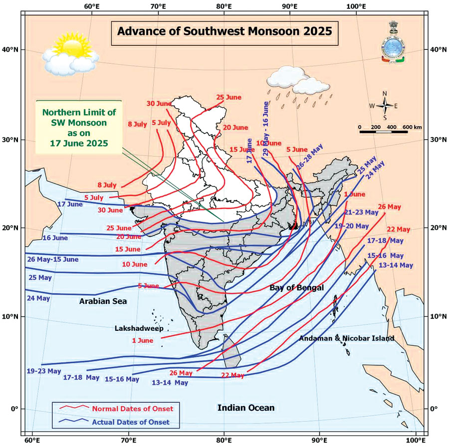 प्रदेश मानसून के घेरे में, कल से बारिश संभव