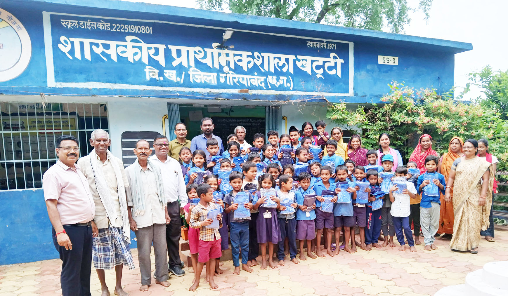 खट्टी स्कूल में शाला प्रवेशोत्सव