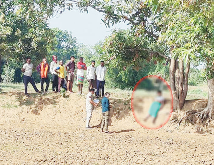 महिला की संदिग्ध हालत में मिली लाश, हत्या या आत्महत्या, जांच में जुटी पुलिस