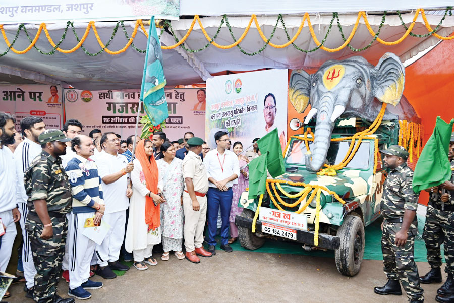 सीएम ने गजरथ यात्रा को दिखाई हरी झंडी