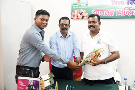 केशकाल विधायक का पूर्व सैनिकों ने किया स्वागत