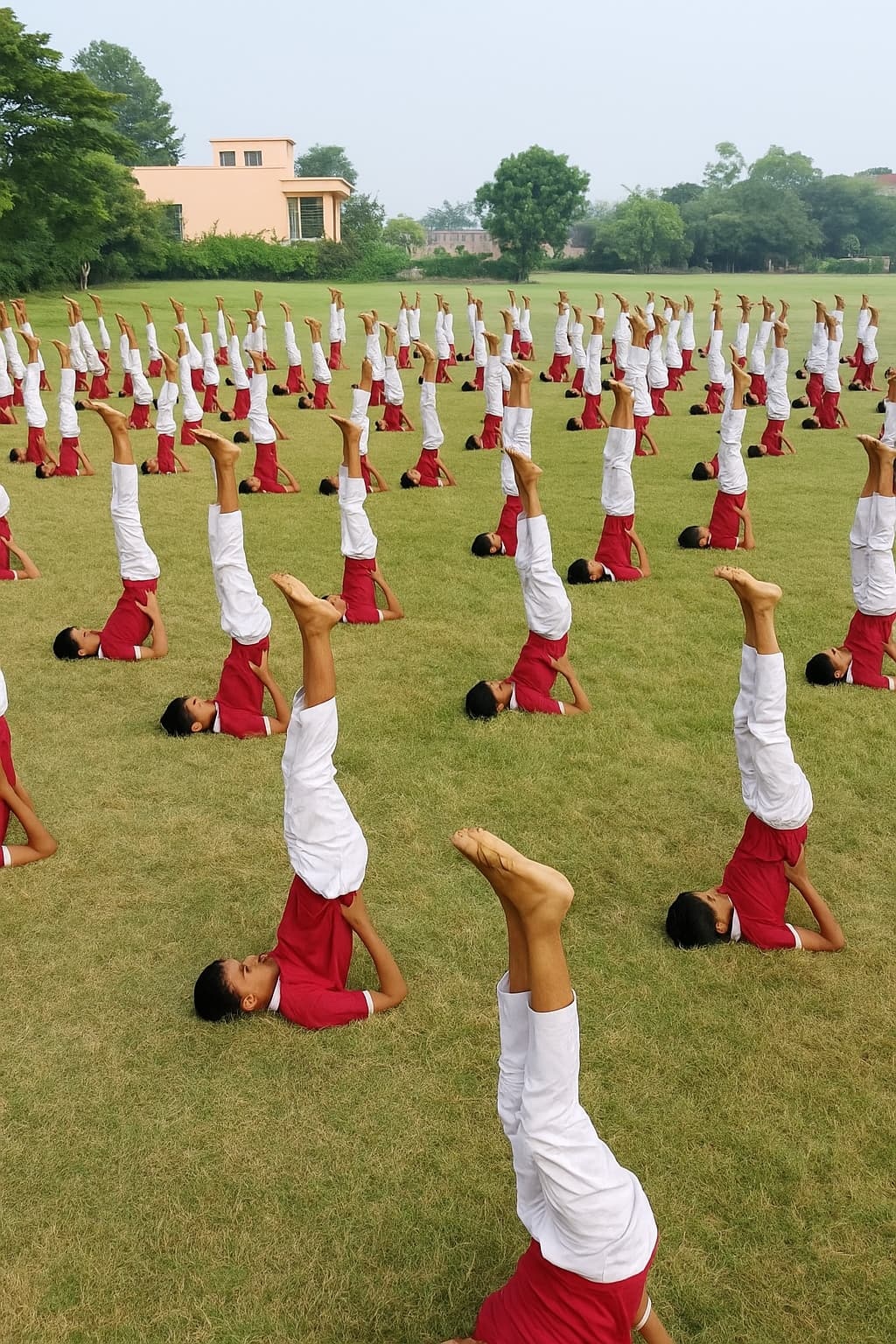 माउंट लिट्रा जी स्कूल में मना योग दिवस