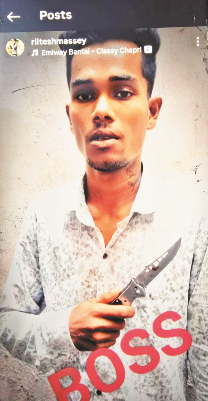 चाकू से लोगों को डराने-धमकाने वाला गिरफ्तार