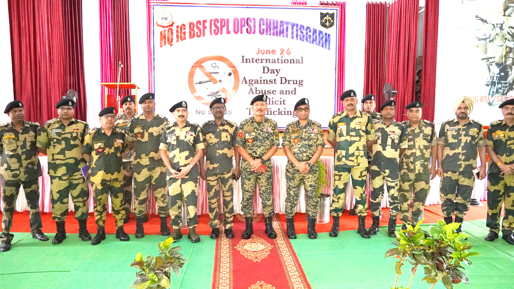 अंतरराष्ट्रीय नशा विरोधी दिवस पर सीमा सुरक्षा बल का जागरूकता कार्यक्रम