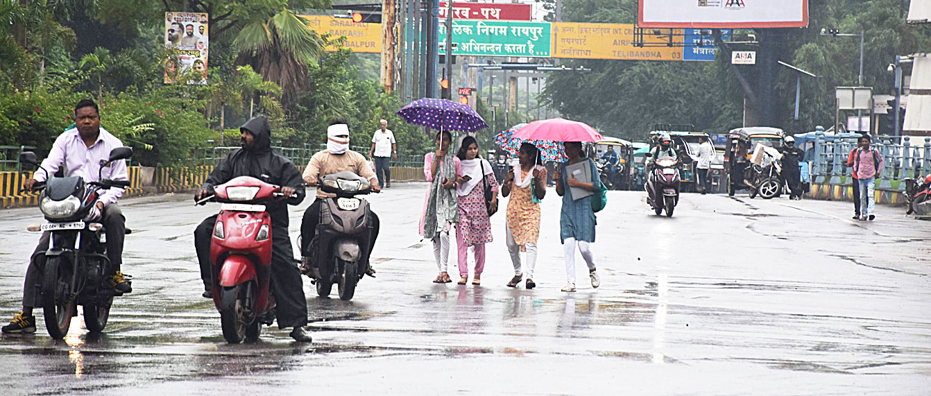  कल पूरे प्रदेश में हल्की से मध्यम बारिश, सरगुजा-बस्तर में भारी