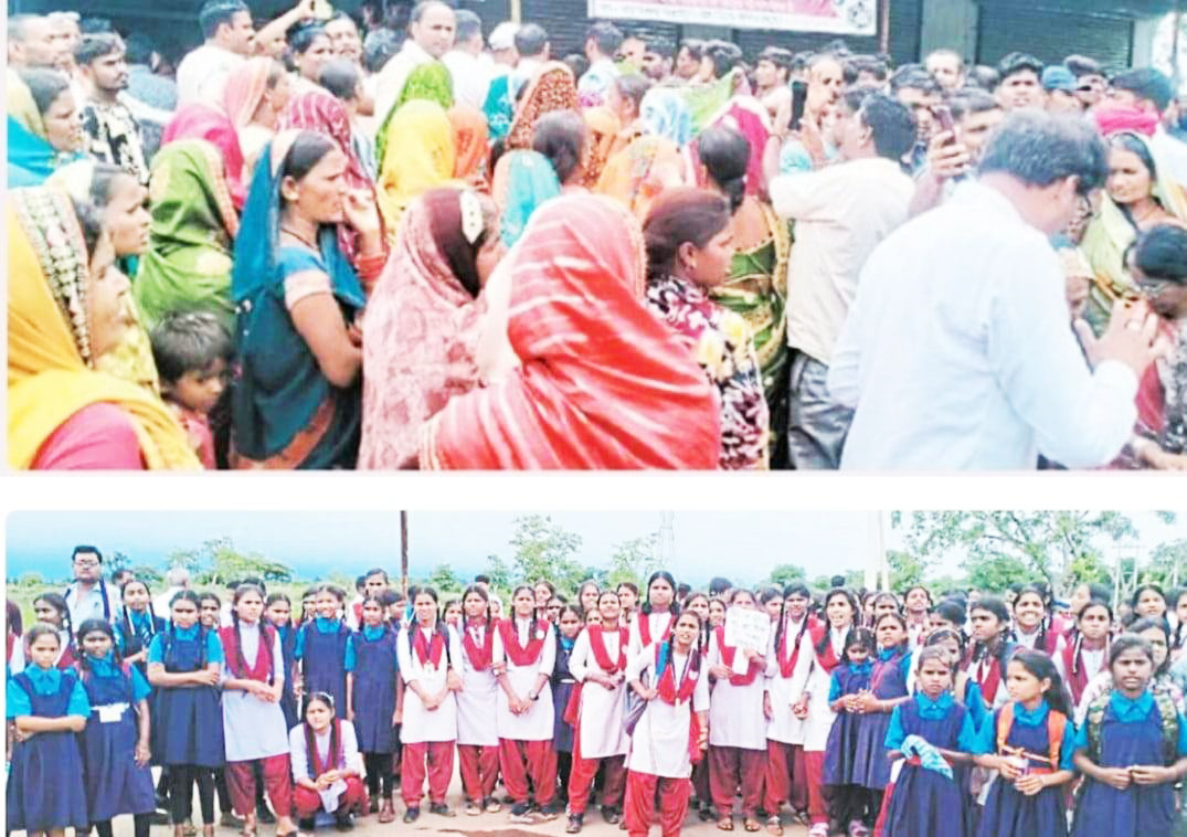 7 घंटे चक्काजाम के बाद बावा मोहतरा स्कूल में  केंद्रीय विद्यालय के अस्थायी संचालन पर रोक