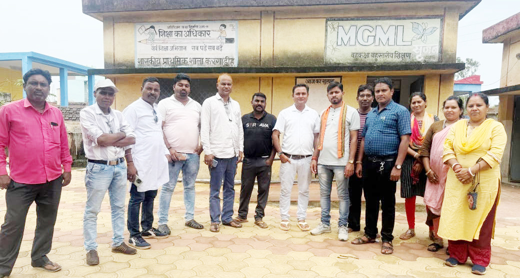 जनपद उपाध्यक्ष ने किया स्कूल का निरीक्षण