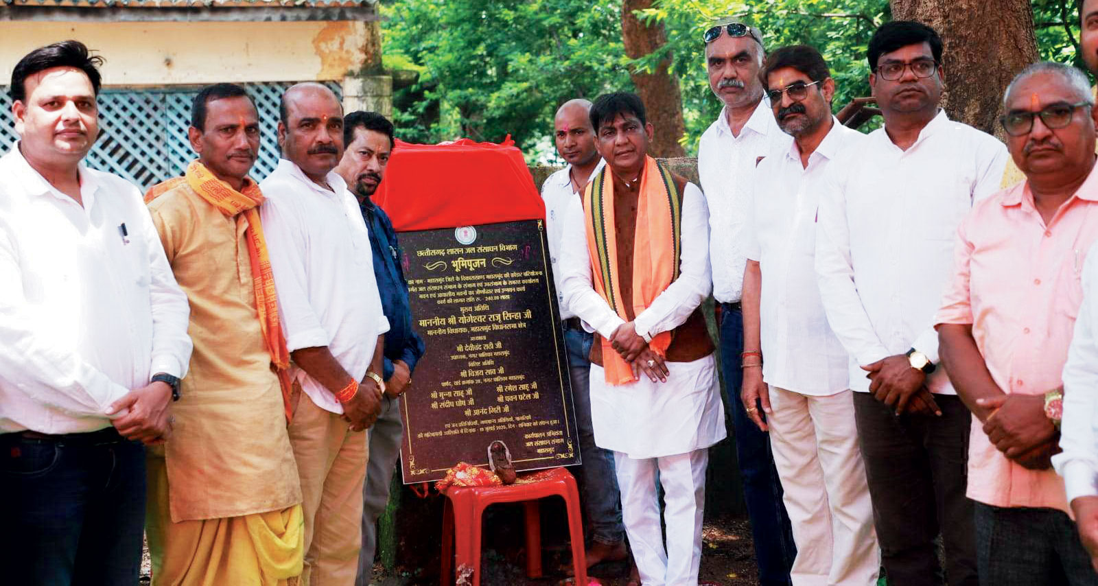शासकीय भवनों का होगा जीर्णोद्धार, विधायक योगेश्वर ने किया भूमिपूजन