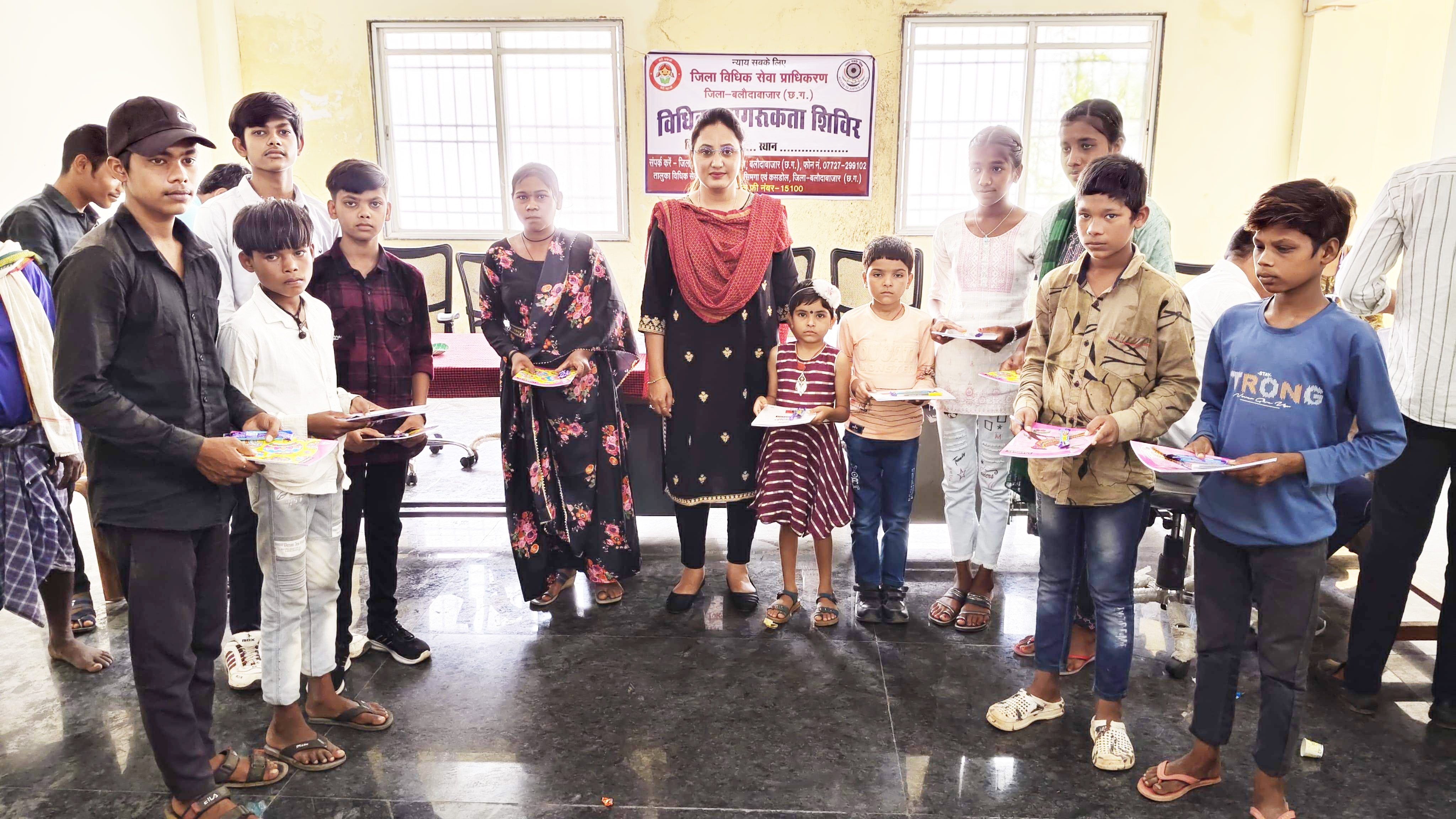 चिन्हांकित बच्चों के स्वास्थ्य परीक्षण के लिए मेडिकल कैम्प