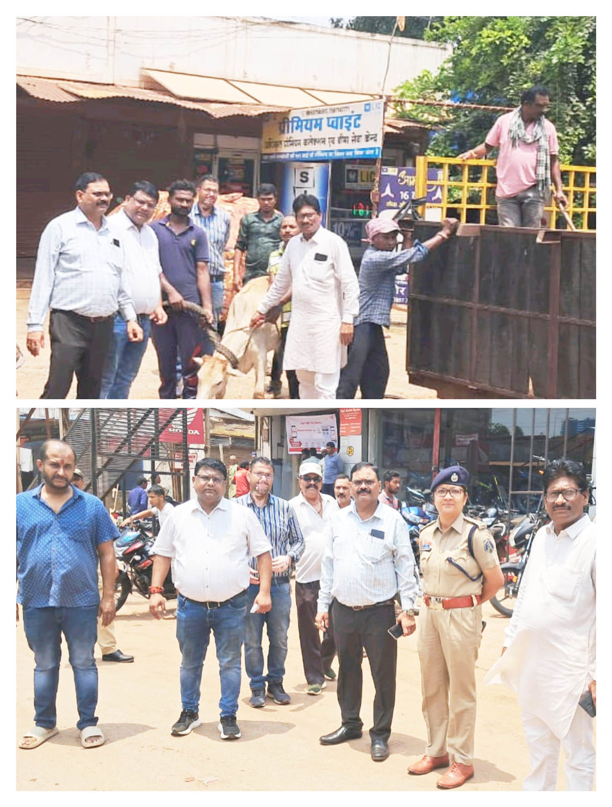 नगर को सुव्यवस्थित करने नपा अध्यक्ष की पहल पर चला अभियान