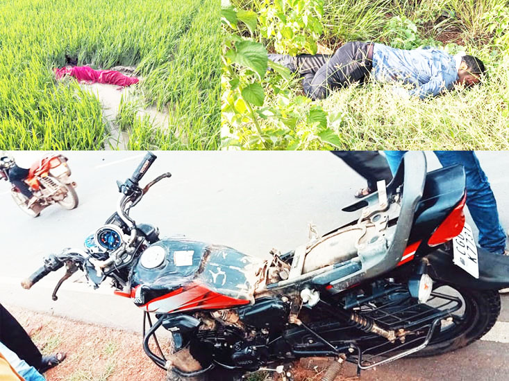 बाइक को कार ने मारी टक्कर, दंपति की मौत, मासूम गंभीर