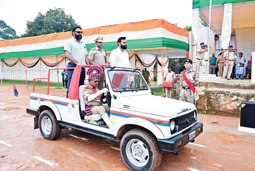 स्वतंत्रता दिवस समारोह का अंतिम पूर्वाभ्यास