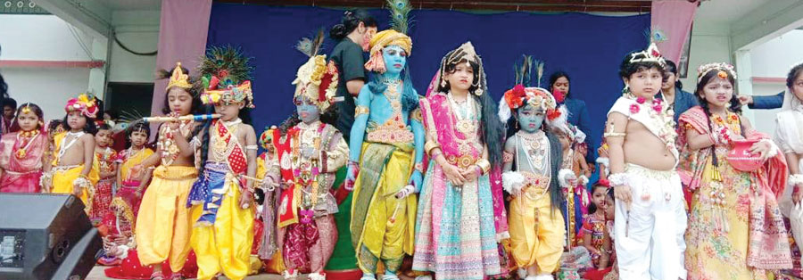 चावरा हायर सेकंडरी स्कूल में जन्माष्टमी की धूम