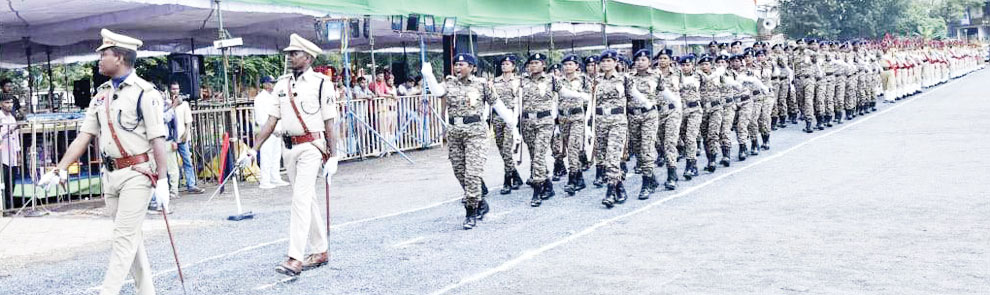 स्वतंत्रता दिवस समारोह का अंतिम रिहर्सल