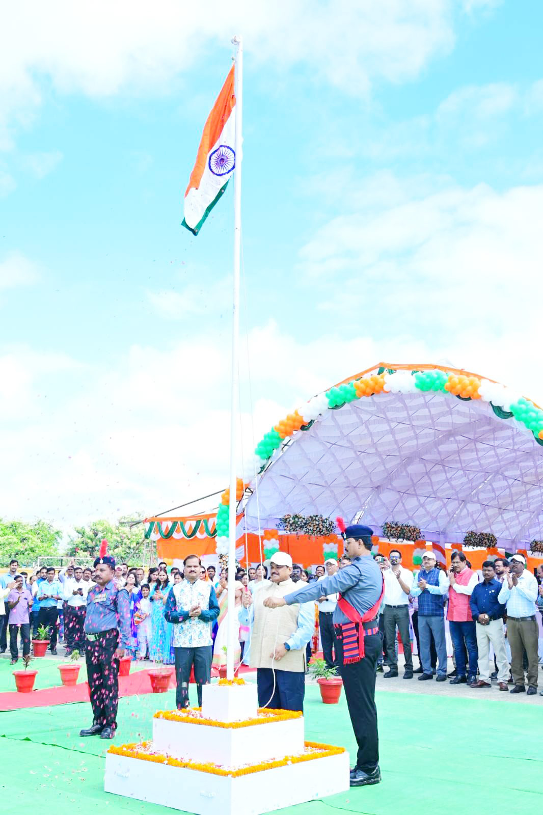 एनटीपीसी तलईपल्ली में देशभक्ति और उत्साह के साथ मना 79वां स्वतंत्रता दिवस