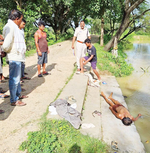 तालाब में नहाते वृद्ध  की डूबने से मौत