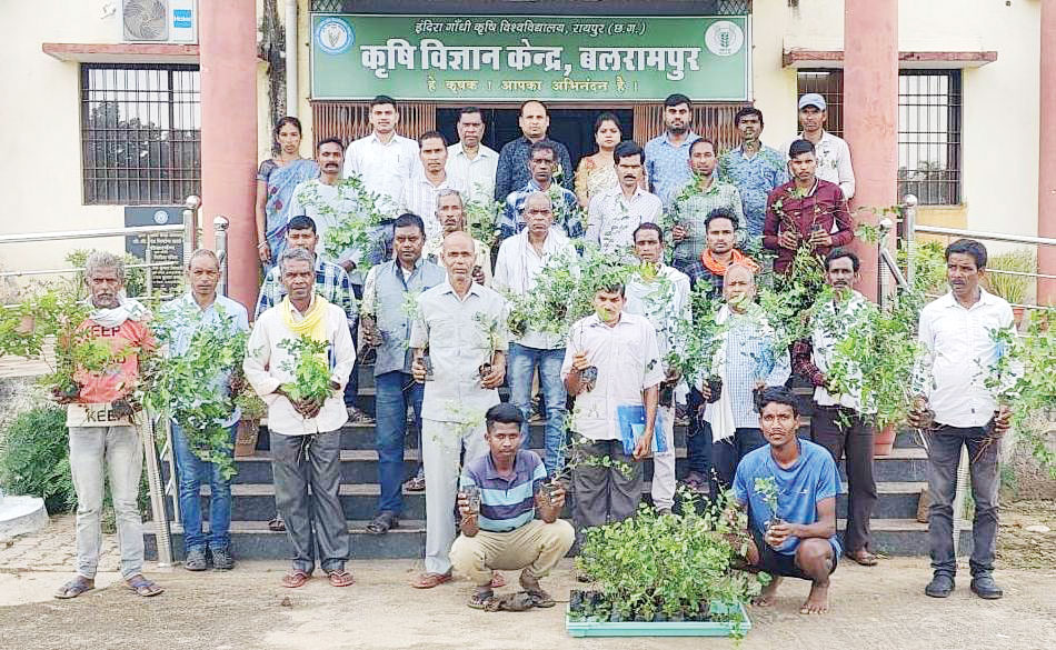 कृषक वैज्ञानिक परिचर्चा व पौध वितरण