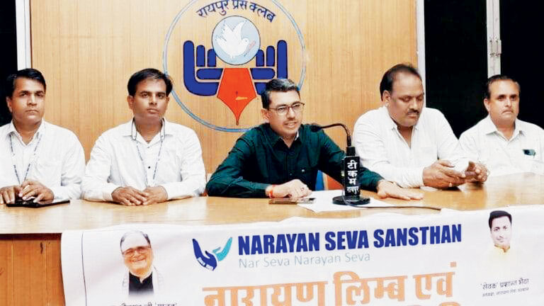 नारायण सेवा संस्थान का नि:शुल्क शिविर 24 को, 382 दिव्यांगों को मिलेगें कृत्रिम हाथ पैर