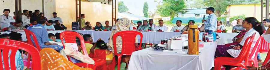 माकड़ी में महतारी मेगा हेल्थ कैम्प